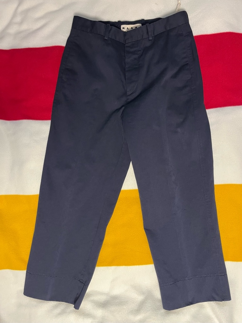 Marni Cropped Wide Leg Chinos